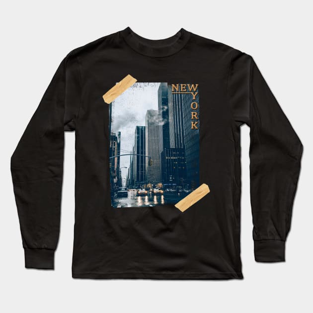 New York Long Sleeve T-Shirt by remixer2020